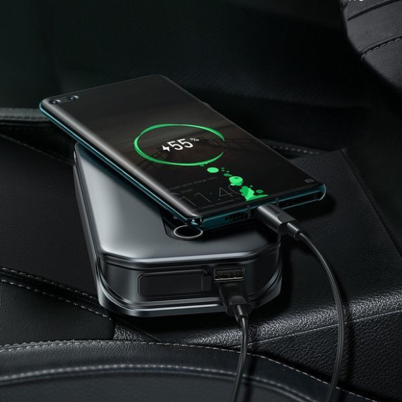 Baseus Super Energy Pro | Power Bank rozrusznik Jump Starter 12V 6.0L 3.5L 12000mAh, 1000A