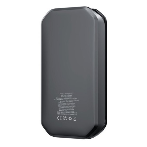 Baseus Super Energy Pro | Power Bank rozrusznik Jump Starter 12V 6.0L 3.5L 12000mAh, 1000A