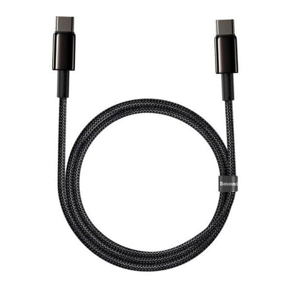 Baseus Tungsten Gold | Kabel Type-C USB-C 100W 5A Huawei SCP Quick Charge 4.0 PD Samsung AFC 1m