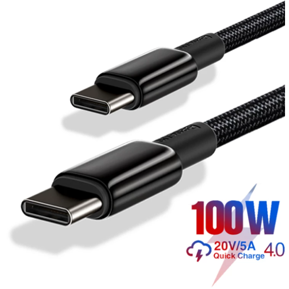 Baseus Tungsten Gold | Kabel Type-C USB-C 100W 5A Huawei SCP Quick Charge 4.0 PD Samsung AFC 2m