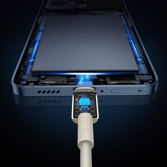 Baseus Tungsten Gold | Kabel przewód Type-C USB-C 100W 5A Power Delivery 1m