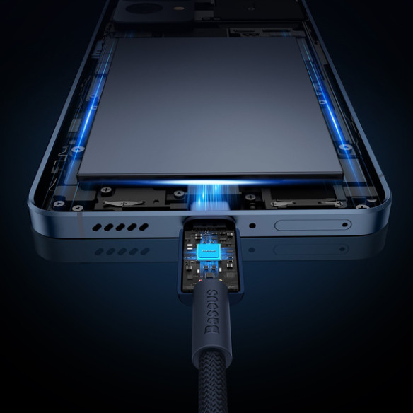 Baseus Tungsten Gold | Kabel przewód Type-C USB-C 100W 5A Power Delivery 1m