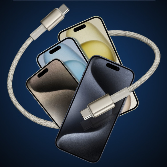 Baseus Tungsten Gold | Kabel przewód Type-C USB-C 100W 5A Power Delivery 2m