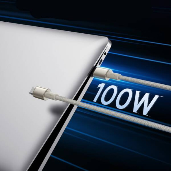 Baseus Tungsten Gold | Kabel przewód Type-C USB-C 100W 5A Power Delivery 2m