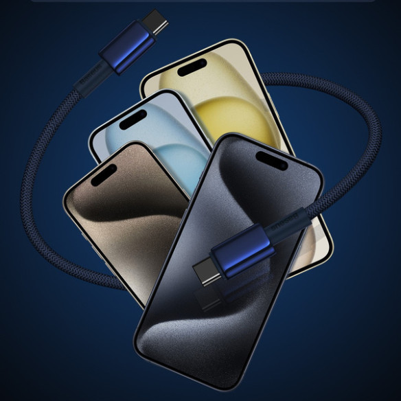 Baseus Tungsten Gold | Kabel przewód Type-C USB-C 100W 5A Power Delivery 2m