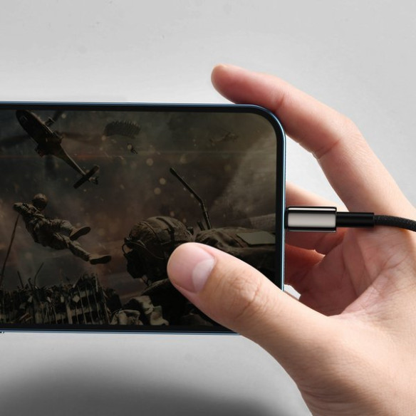 Baseus Thungsten Gold | Kabel 3w1 USB - Micro USB-C Lightning do iPhone 3.5A 