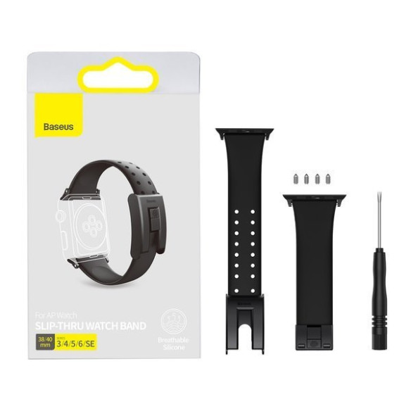 Baseus Slip-thru | Opaska pasek bransoleta do Apple Watch 3 4 5 6 SE 38 40mm EOL