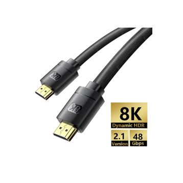 Baseus High Definition | Kabel HDMI 2.1 8K 60Hz UHD 3D dynamiczny HDR 1m