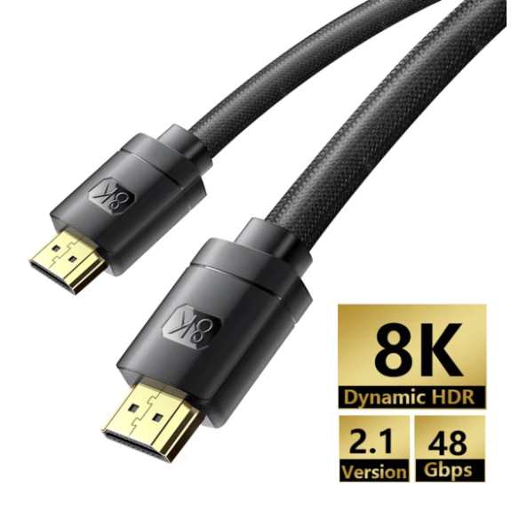 Baseus High Definition | Kabel HDMI 2.1 8K 60Hz UHD 3D dynamiczny HDR 1m