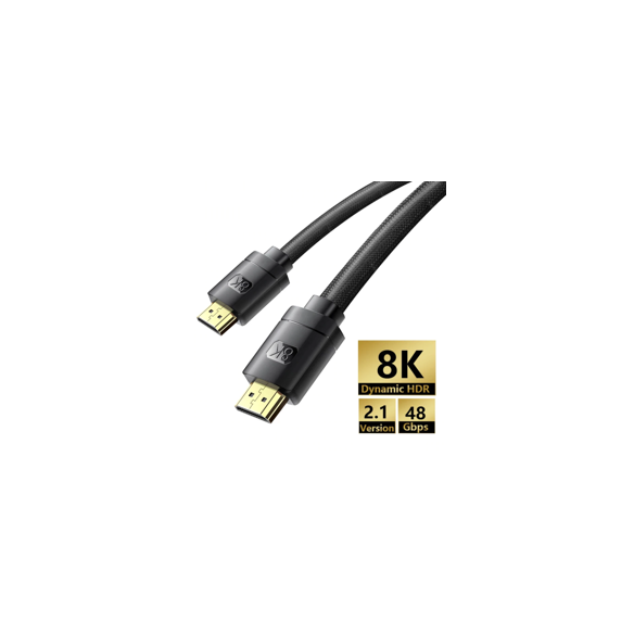 Baseus High Definition | Kabel HDMI 2.1 8K 60Hz UHD 3D dynamiczny HDR 0,5m