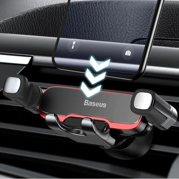 Baseus Lateral Gravity | Uchwyt samochodowy grawitacyjny do telefonu na kratkę nawiewu