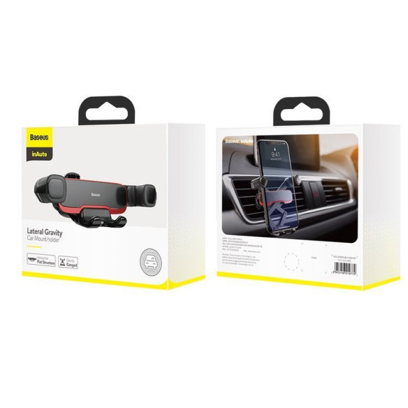 Baseus Lateral Gravity | Uchwyt samochodowy grawitacyjny do telefonu na kratkę nawiewu