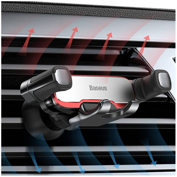 Baseus Lateral Gravity | Uchwyt samochodowy grawitacyjny do telefonu na kratkę nawiewu