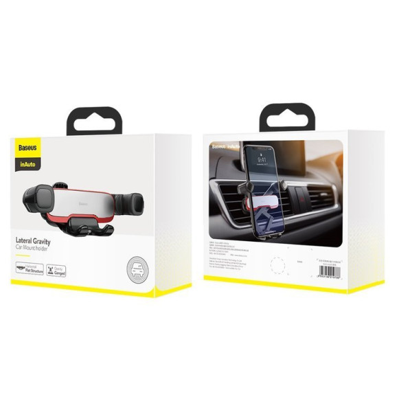 Baseus Lateral Gravity | Uchwyt samochodowy grawitacyjny do telefonu na kratkę nawiewu