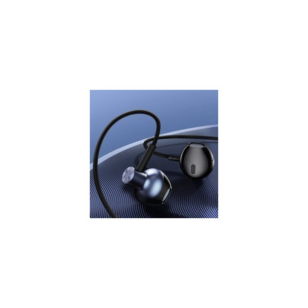 Baseus H19 | Słuchawki douszne przewodowe Mini Jack 3,5mm z mikrofonem HD