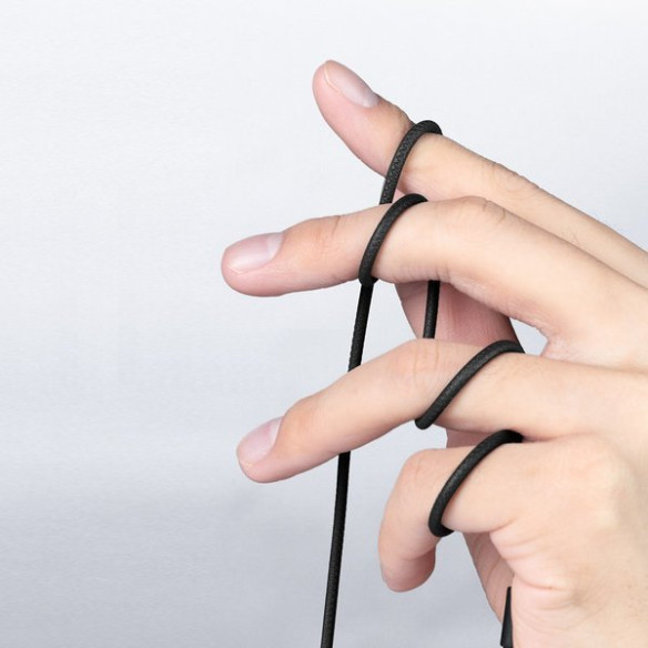 Baseus H19 | Słuchawki douszne przewodowe Mini Jack 3,5mm z mikrofonem HD