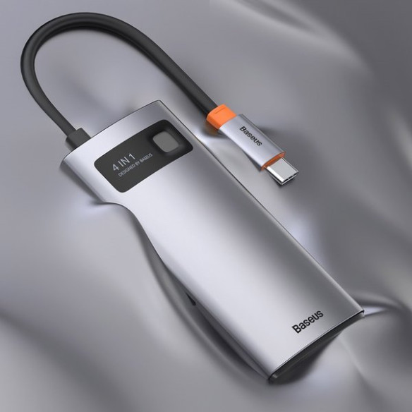 Baseus Metal Gleam Series | Adapter HUB USB-C - HDMI 4K USB2.0 USB3.0 USB-C PD 100W