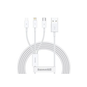 Baseus Superior | Kabel 3w1 USB - USB-C Micro Lightning 3,5A 