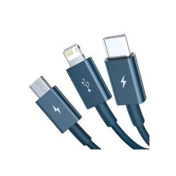 Baseus Superior | Kabel 3w1 USB - USB-C Micro Lightning 3,5A 
