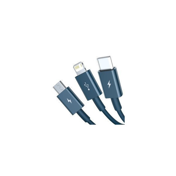 Baseus Superior | Kabel 3w1 USB - USB-C Micro Lightning 3,5A 