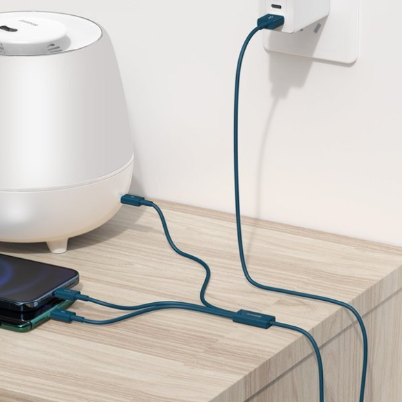 Baseus Superior | Kabel 3w1 USB - USB-C Micro Lightning 3,5A 