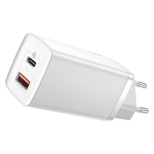 Baseus GaN2 Lite | Ładowarka sieciowa USB USB-C QC 4.0 Samsung AFC PD Huawei SCP 65W