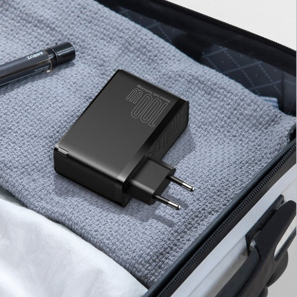 Baseus GaN2 Pro | Szybka ładowarka sieciowa, zasilacz 4 porty USB-A + USB-C 100W PD 