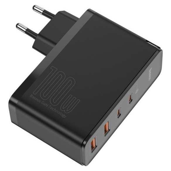Baseus GaN2 Pro | Szybka ładowarka sieciowa, zasilacz 4 porty USB-A + USB-C 100W PD 