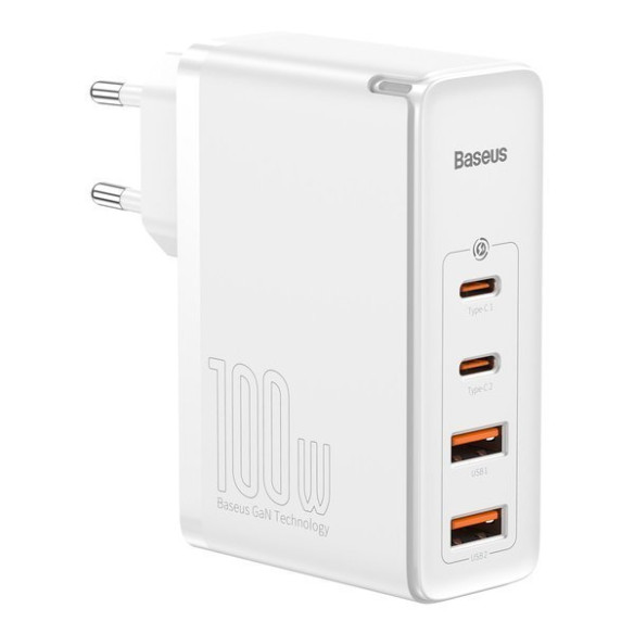 Baseus GaN2 Pro | Szybka ładowarka sieciowa, zasilacz 4 porty USB-A + USB-C 100W PD 