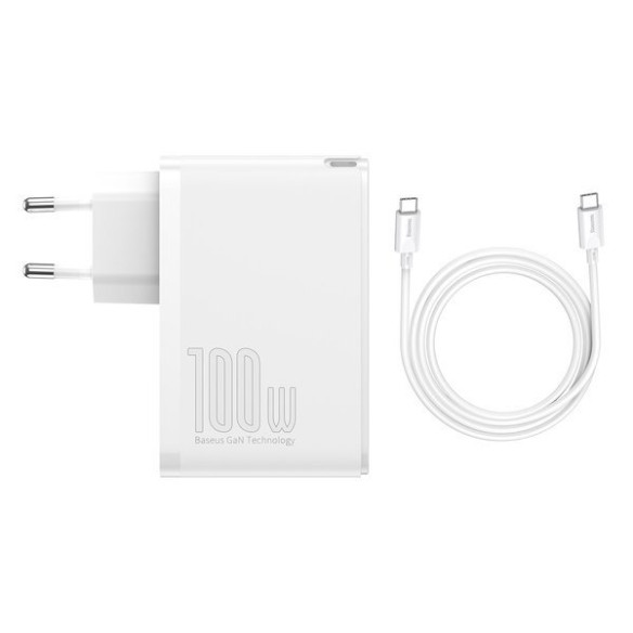 Baseus GaN2 Pro | Szybka ładowarka sieciowa, zasilacz 4 porty USB-A + USB-C 100W PD 