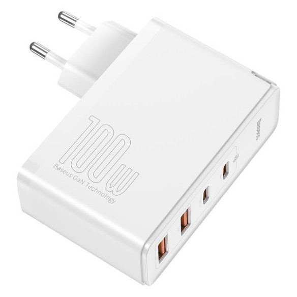 Baseus GaN2 Pro | Szybka ładowarka sieciowa, zasilacz 4 porty USB-A + USB-C 100W PD 