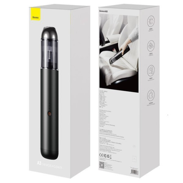 Baseus A3 | Odkurzacz samochodowy bezprzewodowy 135W 15000Pa