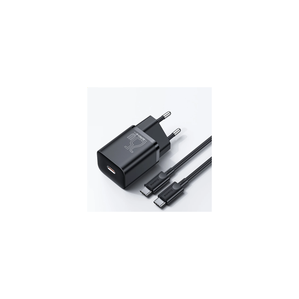 Baseus Super Si Sets | Ładowarka sieciowa + kabel USB-C 25W QC3.0 PD