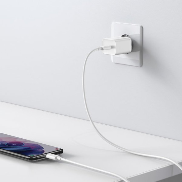 Baseus Super Si Sets | Ładowarka sieciowa + kabel USB-C 25W QC3.0 PD
