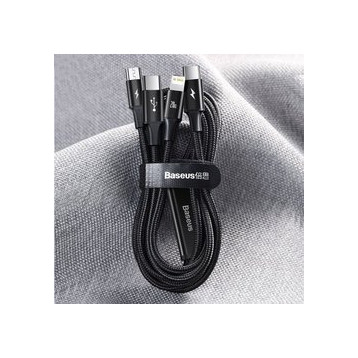Baseus Rapid Series | Kabel 3w1 Type-C USB-C Micro Lightning Power Delivery 20W 18W 3.5A