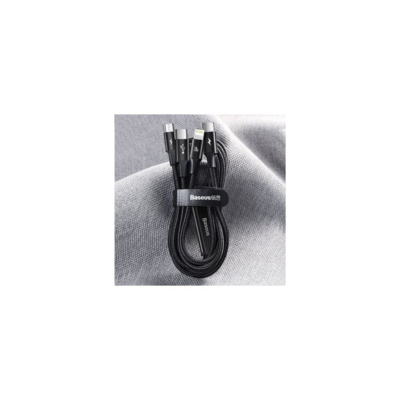 Baseus Rapid Series | Kabel 3w1 Type-C USB-C Micro Lightning Power Delivery 20W 18W 3.5A