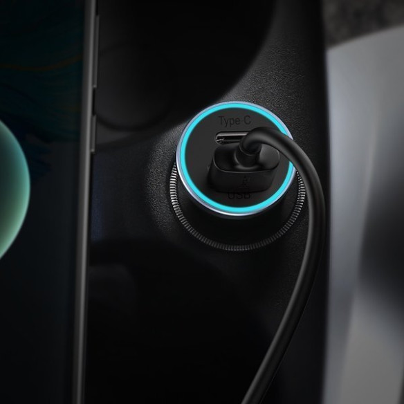 Baseus Golden Contactor Pro | Ładowarka samochodowa 40W USB USB-C + kabel Lightning do iPhone PD20W QC3.0 PD 