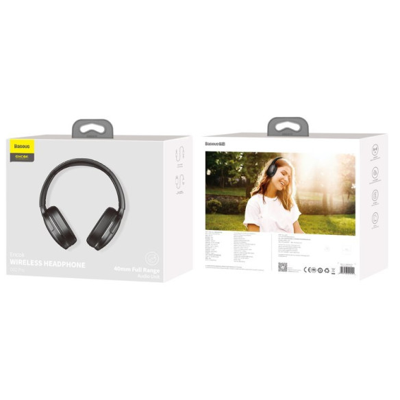 Baseus Encok D02 Pro | Słuchawki bezprzewodowe nauszne Bluetooth 5.0 / Mini Jack EOL