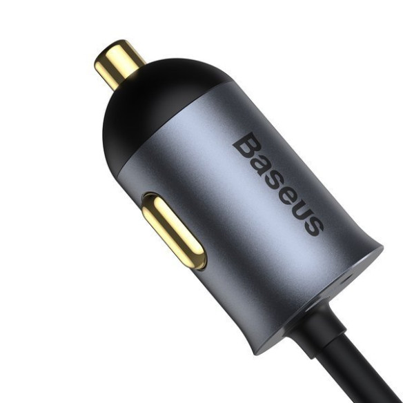 Baseus Share Together PPS | Ładowarka samochodowa z rozgałęźnikiem 2x USB-A + 2x Type-C 120W