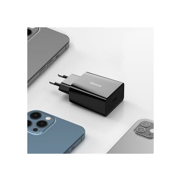 Baseus Speed Mini | Ładowarka sieciowa USB-C 20W Power Delivery QC 3.0