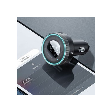 Baseus Enjoy Car | Transmiter FM AUX Bluetooth 5.0 Ładowarka samochodowa 2x USB 