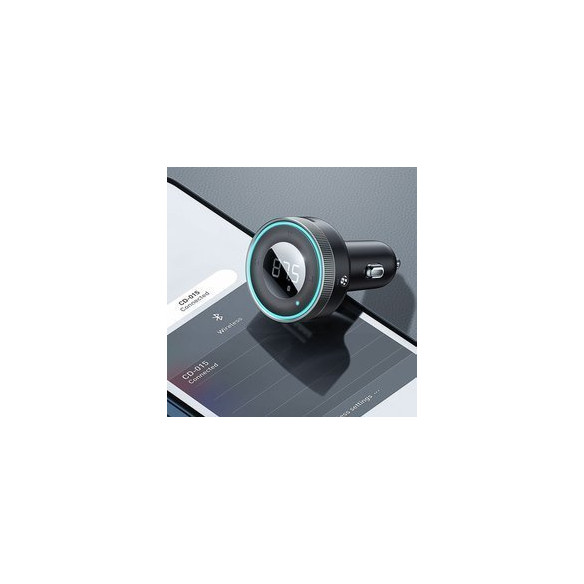 Baseus Enjoy Car | Transmiter FM AUX Bluetooth 5.0 Ładowarka samochodowa 2x USB 