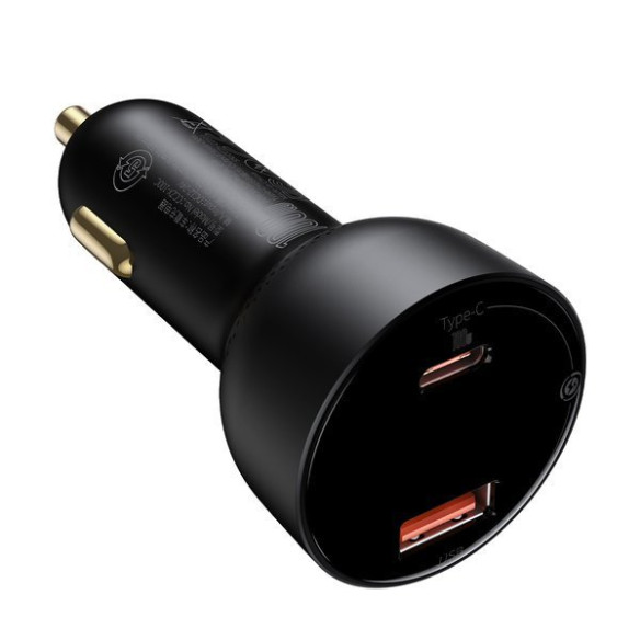 Baseus Superme | Szybka ładowarka samochodowa 100W USB-C USB z kablem USB-C