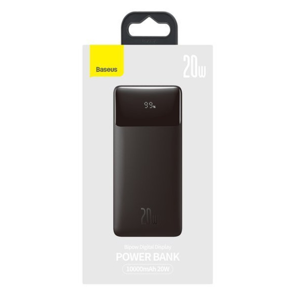 Baseus Bipow Digital Display | Power Bank 10000mAh 20W do iPhone 12 Power Delivery Quick Charge 3.0 EOL