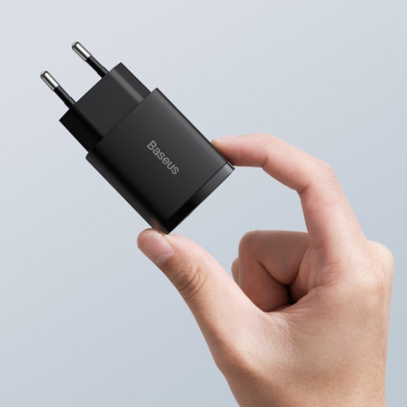 Baseus Compact | Ładowarka sieciowa USB USB-C 20W Power Delivery Quick Charge 3.0