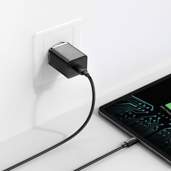 Baseus Super Si | Ładowarka sieciowa zasilacz 30W USB-C Power Delivery Quick Charge QC 3.0
