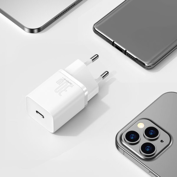 Baseus Super Si | Ładowarka sieciowa zasilacz 30W USB-C Power Delivery Quick Charge QC 3.0