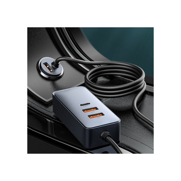 Baseus Share Together | Ładowarka samochodowa z rozgałęźnikiem 4x USB USB-C 120W Powe Delivery Quick Charge 4.0 