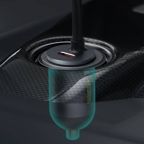 Baseus Share Together | Ładowarka samochodowa z rozgałęźnikiem 4x USB USB-C 120W Powe Delivery Quick Charge 4.0 