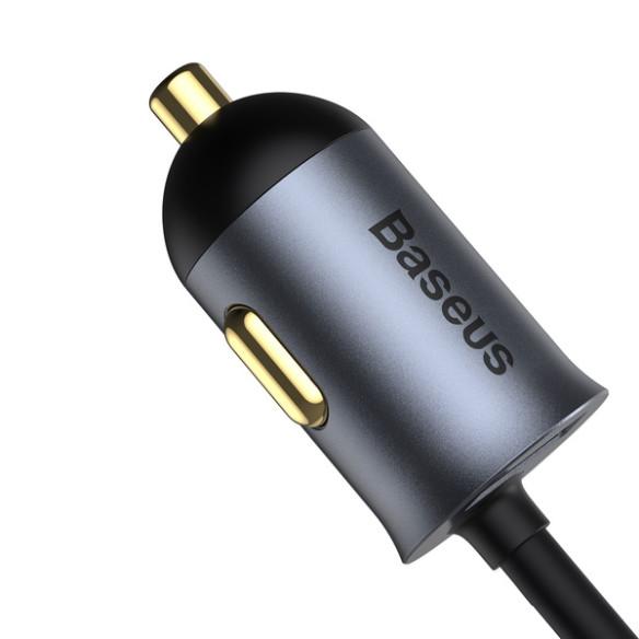 Baseus Share Together | Ładowarka samochodowa z rozgałęźnikiem 4x USB USB-C 120W Powe Delivery Quick Charge 4.0 